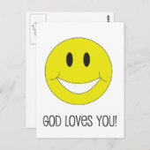 Gott lächeln Lieben Sie Postcard Christlich ermuti Postkarte (Vorne/Hinten)