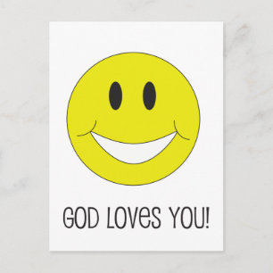 Gott lächeln Lieben Sie Postcard Christlich ermuti Postkarte