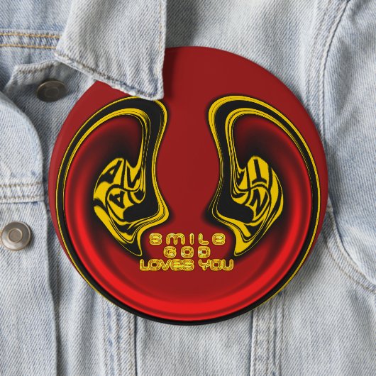 Gott lächeln Lieben Sie schöne Phantastische Texta Button (Beispiel)