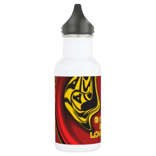 Gott lächeln Lieben Sie schöne Phantastische Texta Edelstahlflasche (Links)