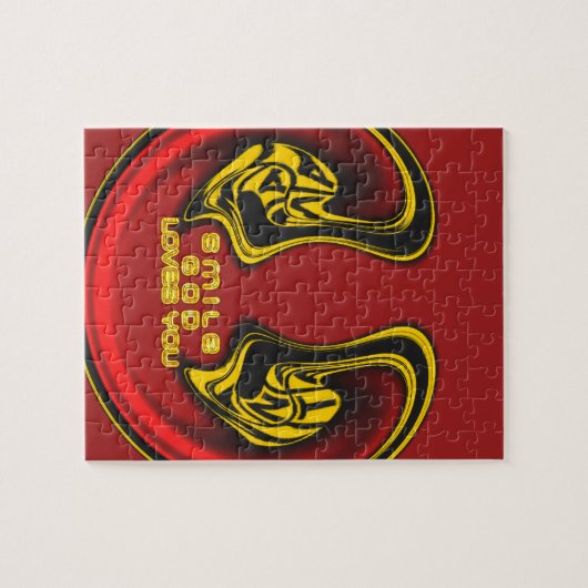 Gott lächeln Lieben Sie schöne Phantastische Texta Puzzle (Horizontal)