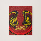 Gott lächeln Lieben Sie schöne Phantastische Texta Puzzle (Vertikal)