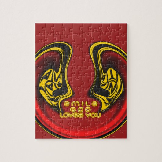 Gott lächeln Lieben Sie schöne Phantastische Texta Puzzle (Vertikal)