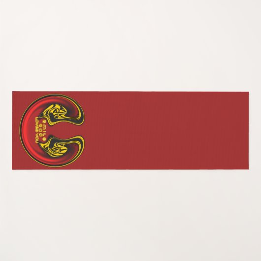 Gott lächeln Lieben Sie schöne Phantastische Texta Yogamatte (Vorderseite (Horizontal))