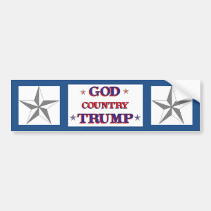 GOTT-LAND-TRUMPF AUTOAUFKLEBER