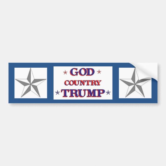 GOTT-LAND-TRUMPF AUTOAUFKLEBER (Vorne)