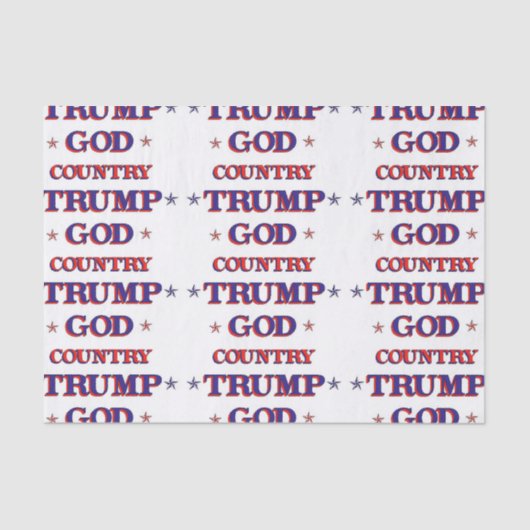 Gott-Land-Trumpf Seidenpapier (Vorderseite)