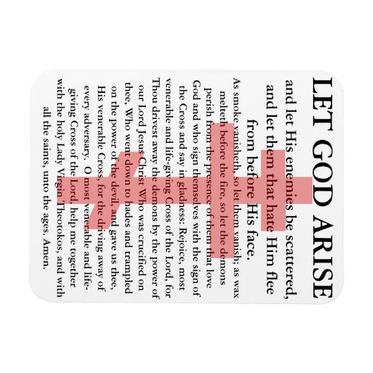 Gott lass Erwecken orthodoxes Gebet Magnet (Horizontal)