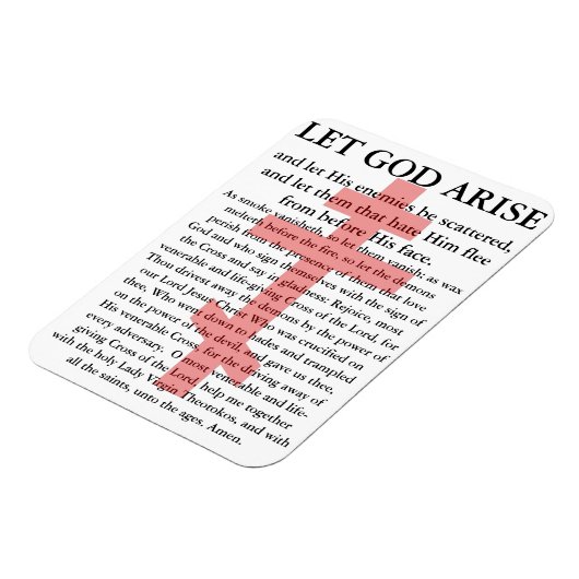 Gott lass Erwecken orthodoxes Gebet Magnet (Linke Seite)