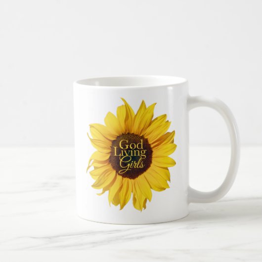 Gott-lebende Mädchen-Klassiker-Tasse Kaffeetasse (Rechts)