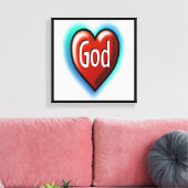 GOTT LEINWANDDRUCK (Insitu (Wohnzimmer))