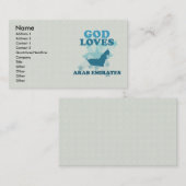 Gott-Liebe-Araber-Emirate Visitenkarte (Vorne/Hinten)