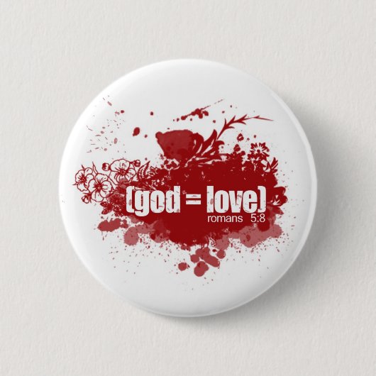 GOTT = LIEBE BUTTON (Vorderseite)
