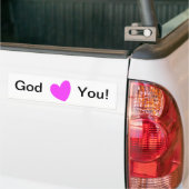 Gott Liebe dich! Autoaufkleber (Auf Lkw)