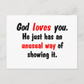 Gott Liebe euch. Postkarte (Vorderseite)