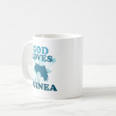Gott-Liebe-Guinea Kaffeetasse (Vorderseite Links)