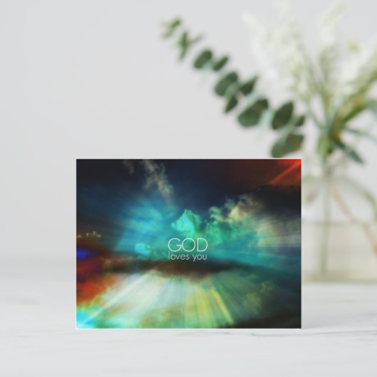 GOTT-Liebe Postkarte (Stehend Vorderseite)