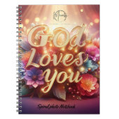 Gott Liebe Sie Spiral Foto Notebook Notizblock (Vorderseite)