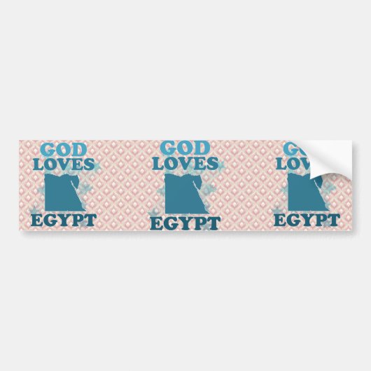 Gott-Lieben Ägypten Autoaufkleber (Vorne)
