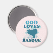 Gott Lieben Baskisch Magnet (Vorderseite/Rückseite)