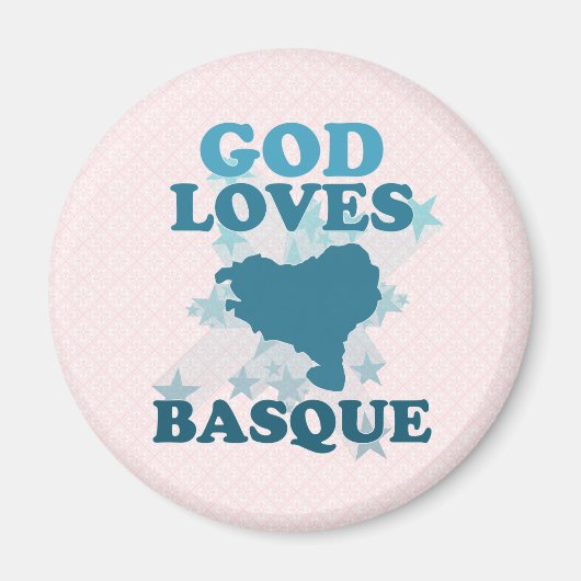 Gott Lieben Baskisch Magnet (Vorne)