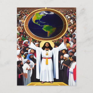 Gott Lieben der Christlichen Kunst der Welt II Pos Postkarte