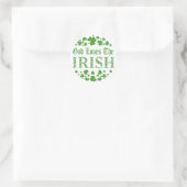GOTT LIEBEN DER IRISH RUNDER AUFKLEBER (Tasche)