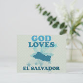 Gott Lieben El Salvador Postkarte (Stehend Vorderseite)