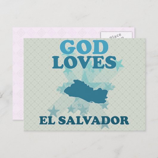 Gott Lieben El Salvador Postkarte (Vorne/Hinten)