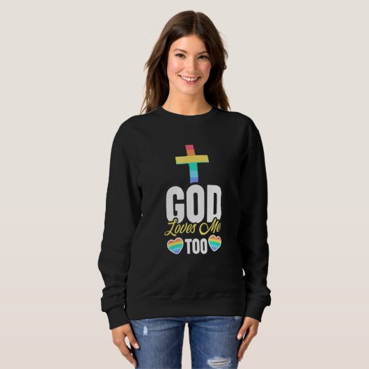 Gott Lieben Ich auch - Homosexuelle Homosexuelle C Sweatshirt (Vorne ganz)
