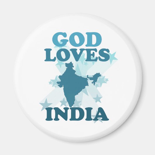 Gott Lieben Indien Magnet (Vorne)