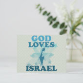Gott Lieben Israel Postkarte (Stehend Vorderseite)