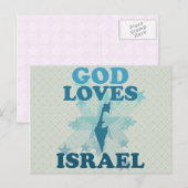 Gott Lieben Israel Postkarte (Vorne/Hinten)