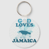 Gott Lieben Jamaika Schlüsselanhänger (Vorderseite)
