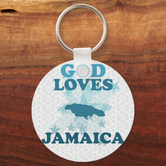 Gott Lieben Jamaika Schlüsselanhänger (Vorderseite)