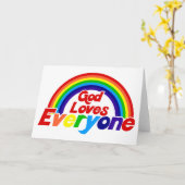 Gott Lieben Jeder Gay Rainbow Karte (Gelbe Blume)