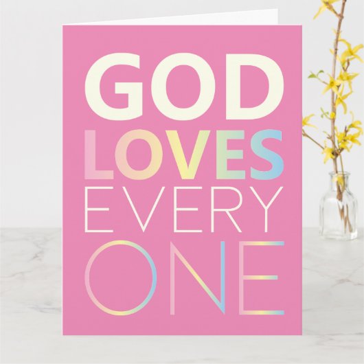 Gott Lieben Jeder Karte (Gelbe Blume)