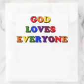 Gott Lieben Jeder Sticker (Tasche)
