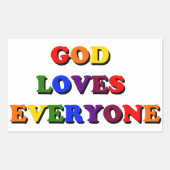 Gott Lieben Jeder Sticker (Vorderseite)