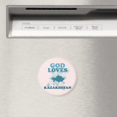 Gott Lieben Kasachstan Magnet (In Situ (Geschirrspüler))