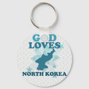Gott-Lieben Nordkorea Schlüsselanhänger