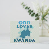Gott Lieben Ruanda Postkarte (Stehend Vorderseite)