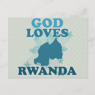 Gott Lieben Ruanda Postkarte