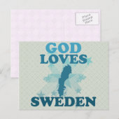 Gott Lieben Schweden Postkarte (Vorne/Hinten)