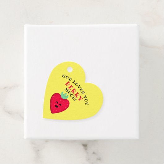 Gott Lieben Sie Berry Much Strawberry Herz Geschenkanhänger (Beispiel)