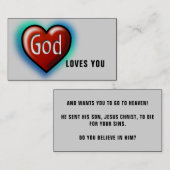 Gott Lieben Sie Christlich Visitenkarte (Vorne/Hinten)