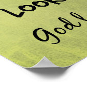 Gott Lieben Sie Christliche Zitat Poster (Ecke)