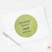 Gott Lieben Sie Christliche Zitat Runder Aufkleber (Umschlag)