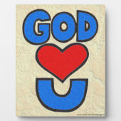 Gott Lieben Sie Fotoplatte (Vorderseite)