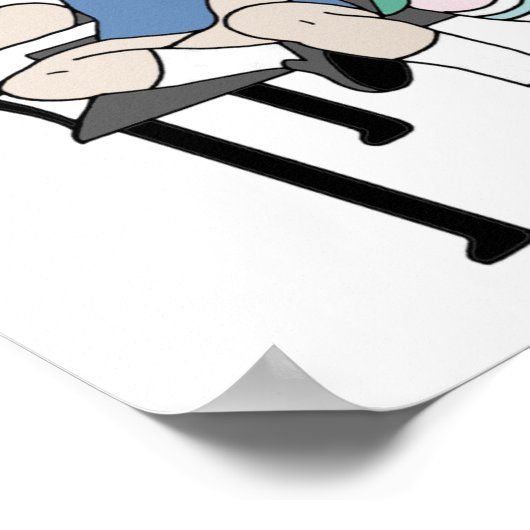 Gott Lieben Sie geben es weiter Poster (Ecke)